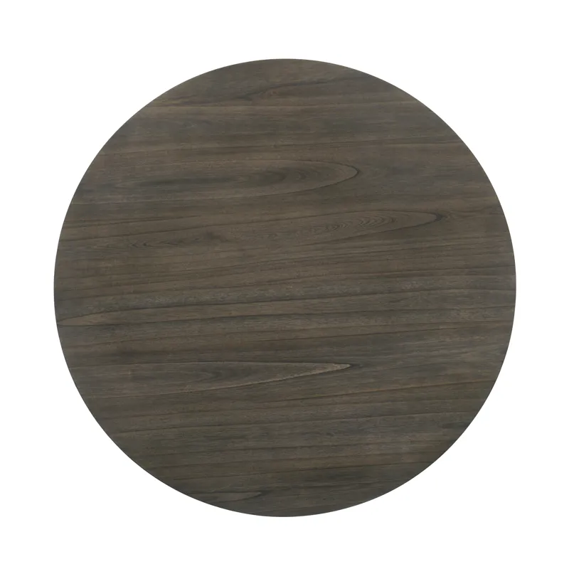 Maisie Round Table-White/Brown