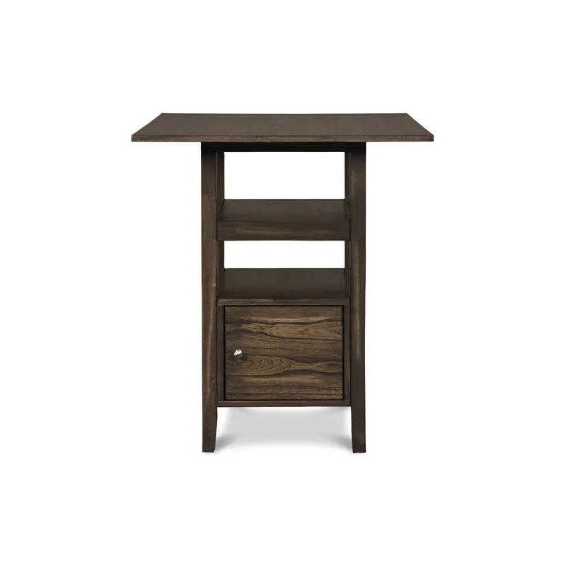 Derby Counter Table & 4 Stools (Set) - Chocolate