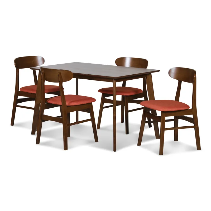 Morocco Dining Chair W/Orange Seat Cushion