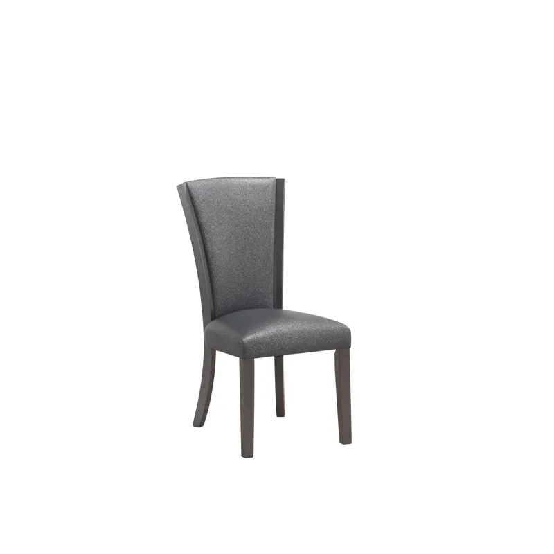 Platina Side Chair-Glitter Gray