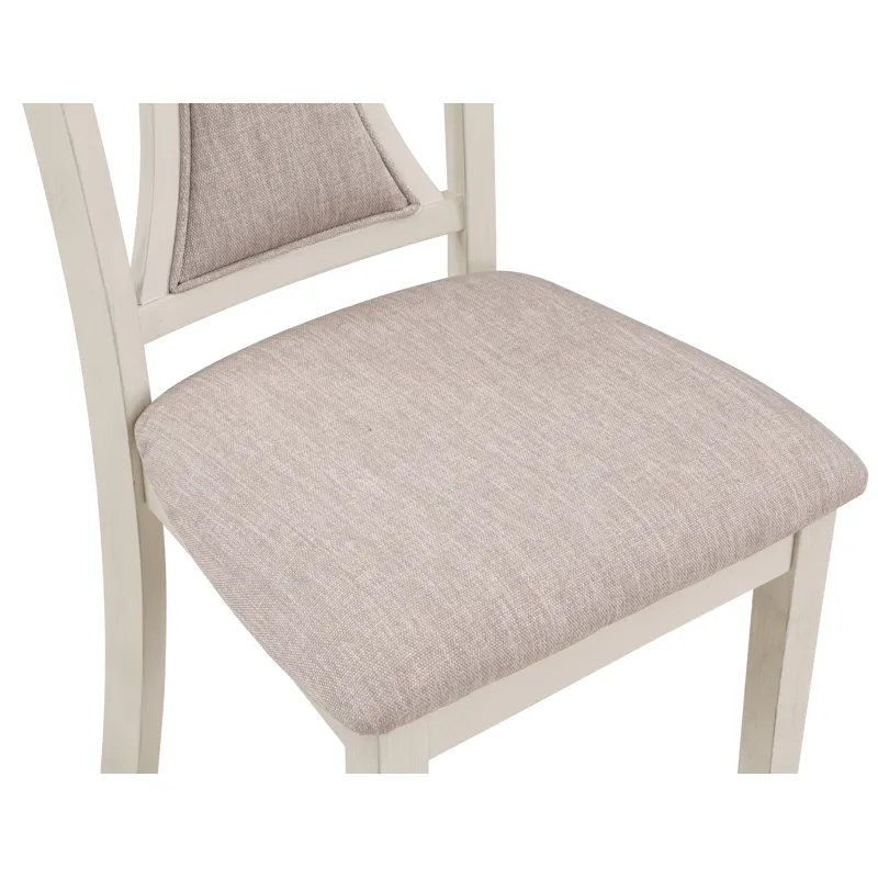 Hudson  60" Rectangle Dining Table & 4 Chair S-Brown/Creme