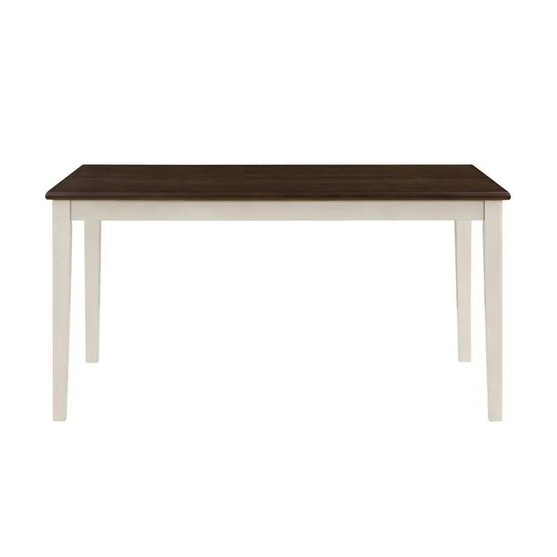Hudson  60" Rectangle Dining Table & 4 Chair S-Brown/Creme
