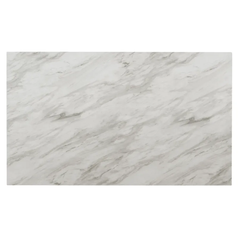 Celeste 64" Dining Table-Espresso/Faux Marble