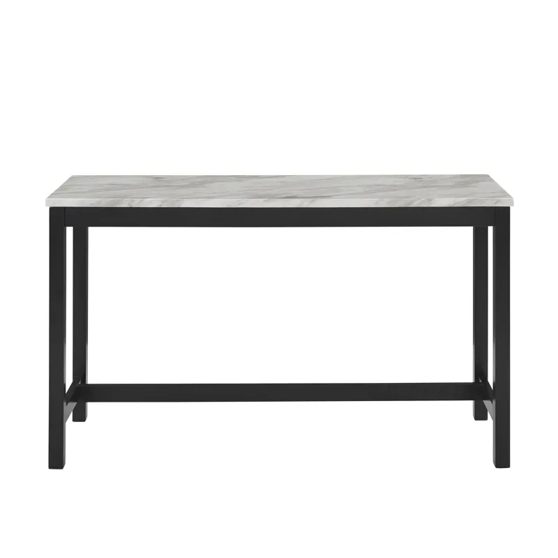 Celeste Theater Bar Table W/ 3 Stools-Blue