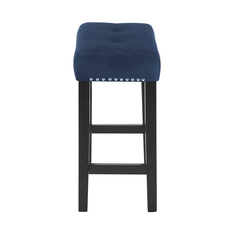 Celeste Theater Bar Table W/ 3 Stools-Blue
