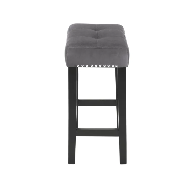 Celeste Theater Bar Table W/ 3 Stools-Gray