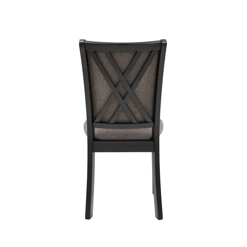Potomac  60" Rectangle Dining Table & 4 Chairs-Brown/Black