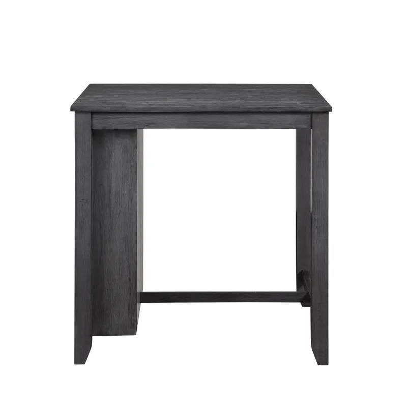 Heston 36" Storage Counter Table Set W/2 Chairs-Gray