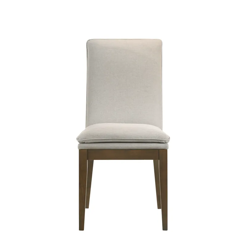 Maggie Dining Chair W/Natural Cushion-Walnut