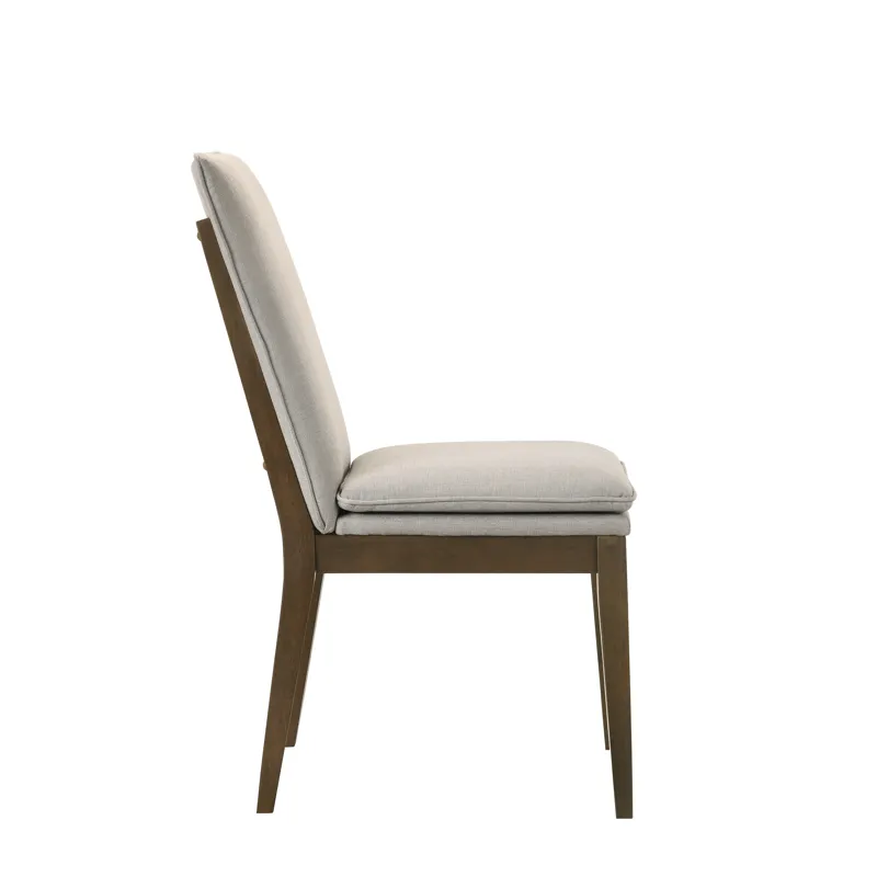 Maggie Dining Chair W/Natural Cushion-Walnut