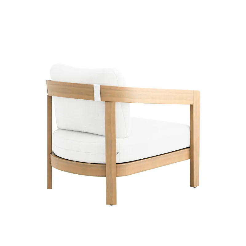 Wesley Patio Club Chair W White Cushion