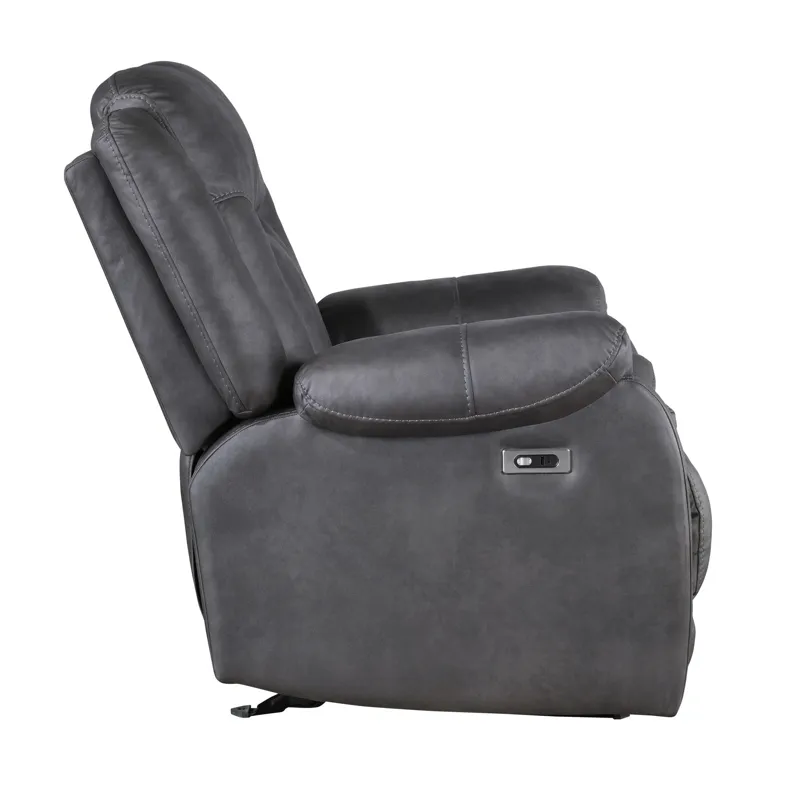 Morello Glider Recliner W/Power Footrest Gray