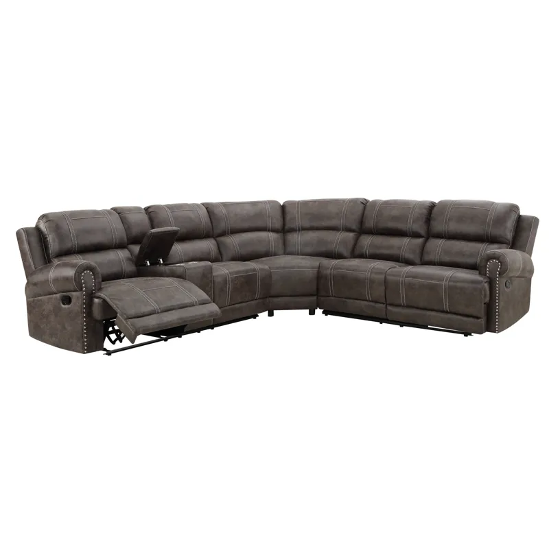 Terra RAF Loveseat W/1 Recliner-Walnut