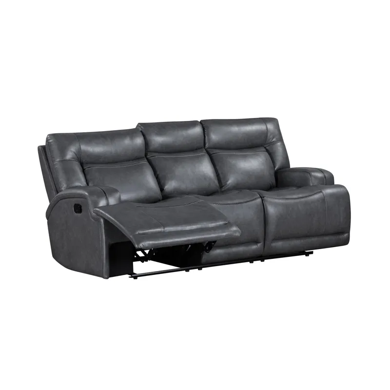 Titan Sofa W/Dual Recliner-Gray