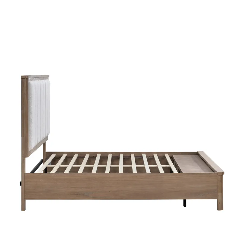 Anika Storage Footboard & Roll Out Slats-Natural - King