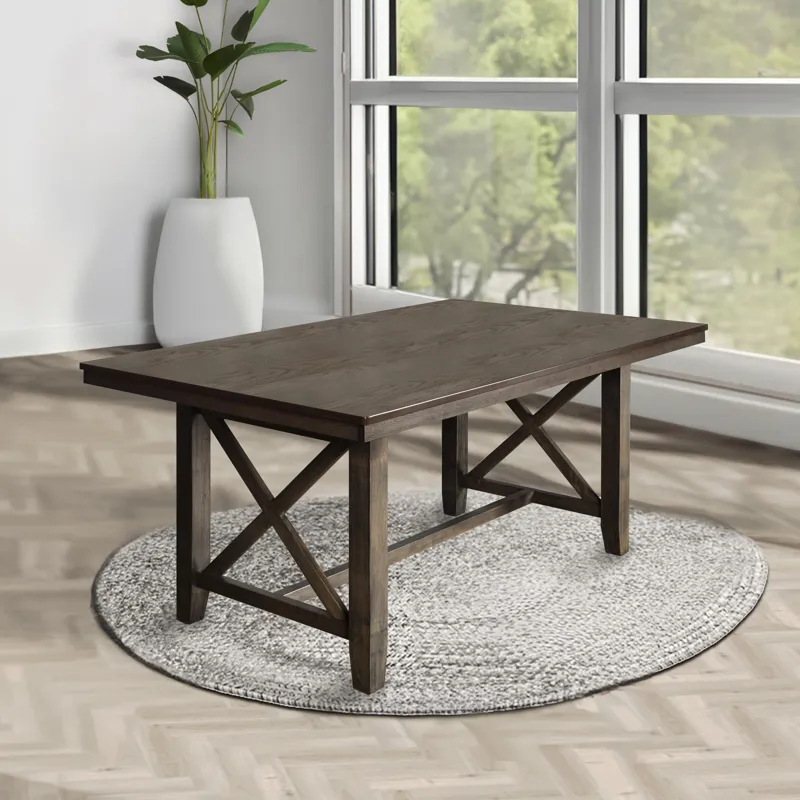 Julius 66" Rectangle Dining Table-Walnut