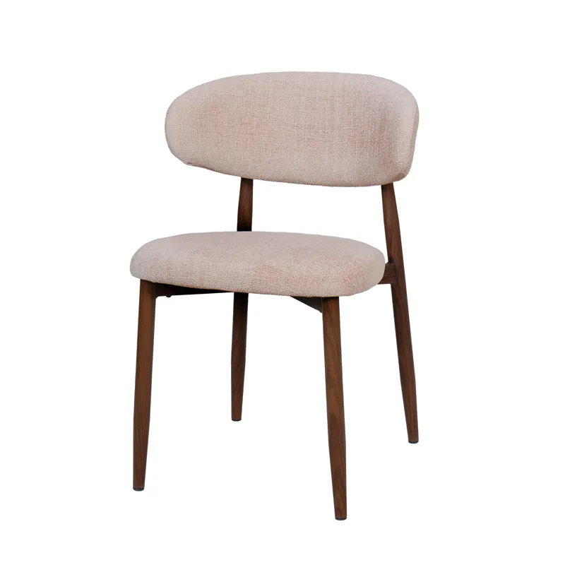 Royce Side Chair W Walnut Metal Frame-Toast(2 Per Carton)