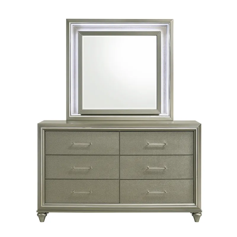 Lumina Lighted Mirror Silver