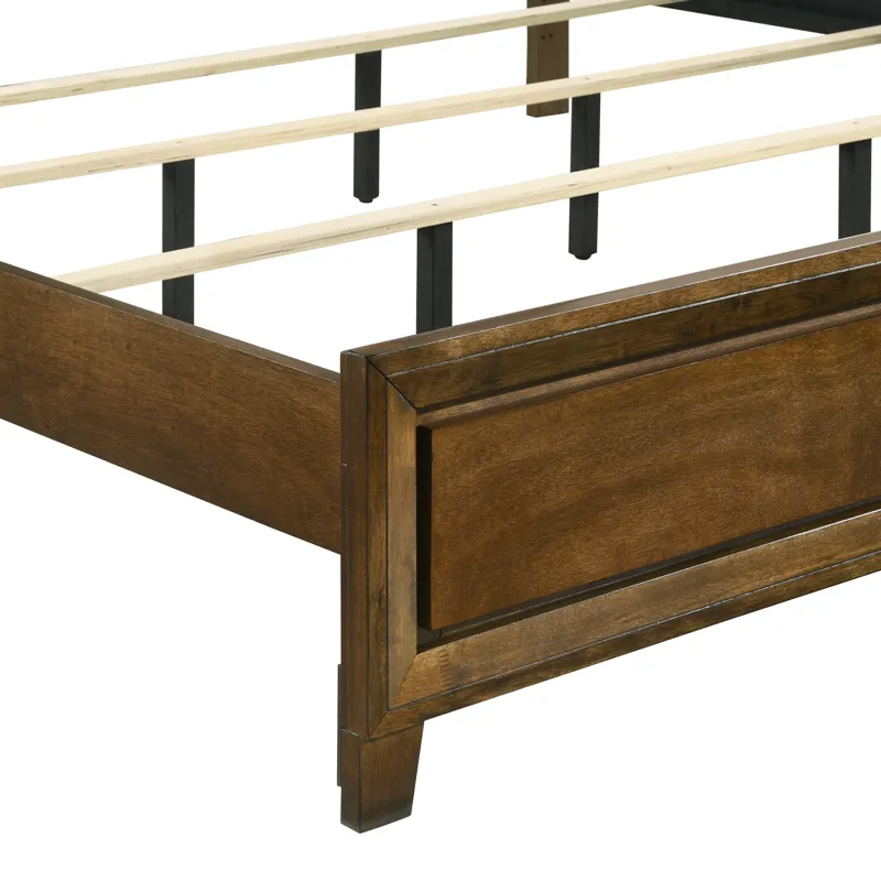 Ballard Headboard, Footboard & Slat Kit-Walnut - King/California King