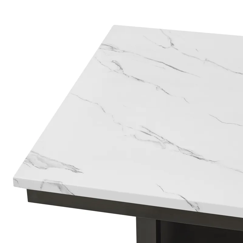 Carissa 60" Rectangle Dining Table W/Storage Shelf