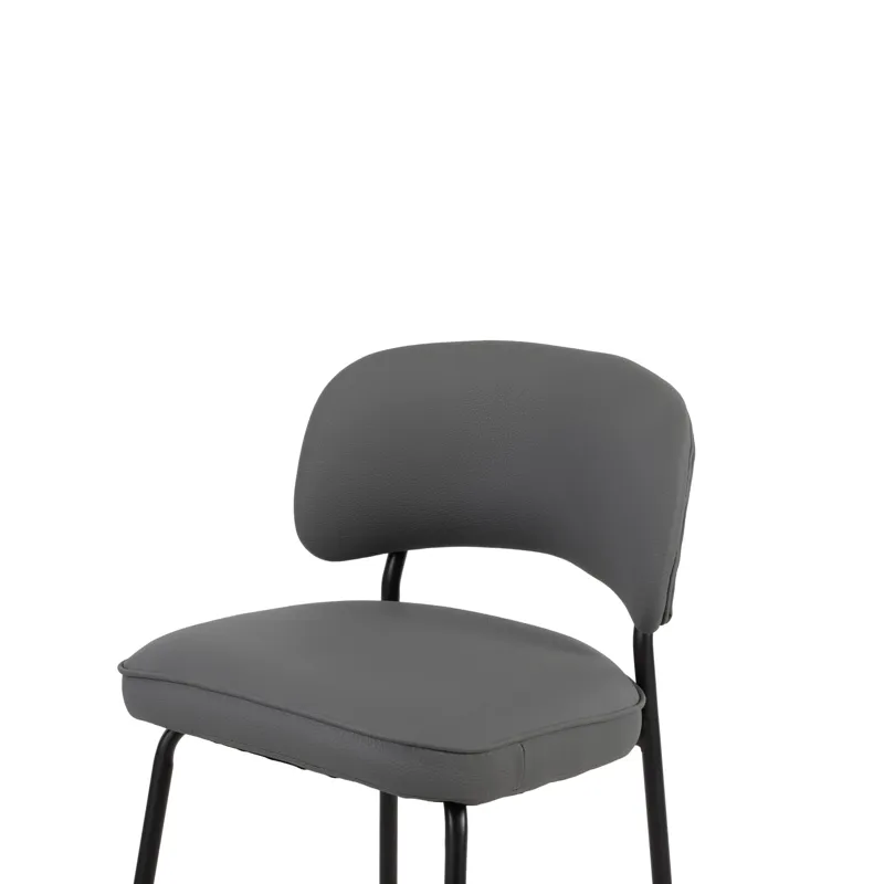 Blythe Gray Vegan Leather Counter Chair(2 Per Carton)