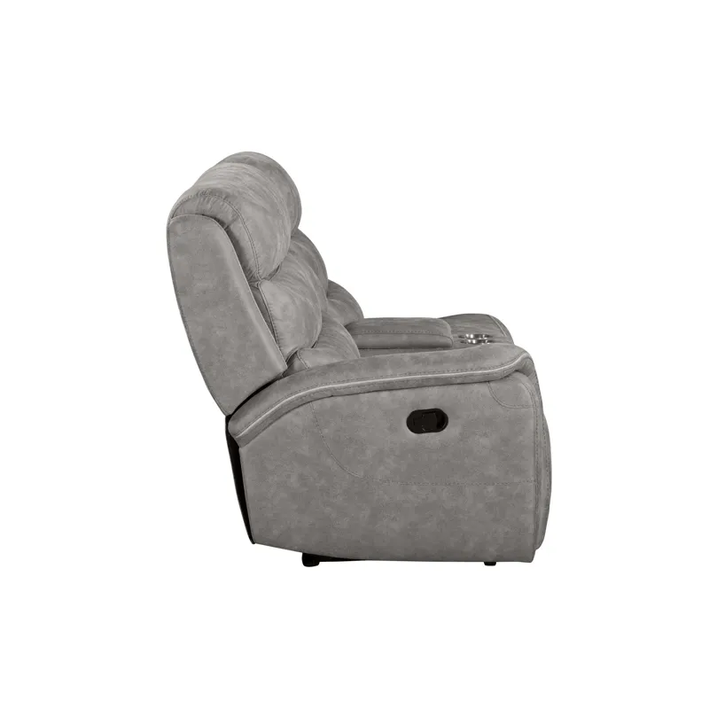 Kamari LAF Console Loveseat W/Dual Recliner-Gray