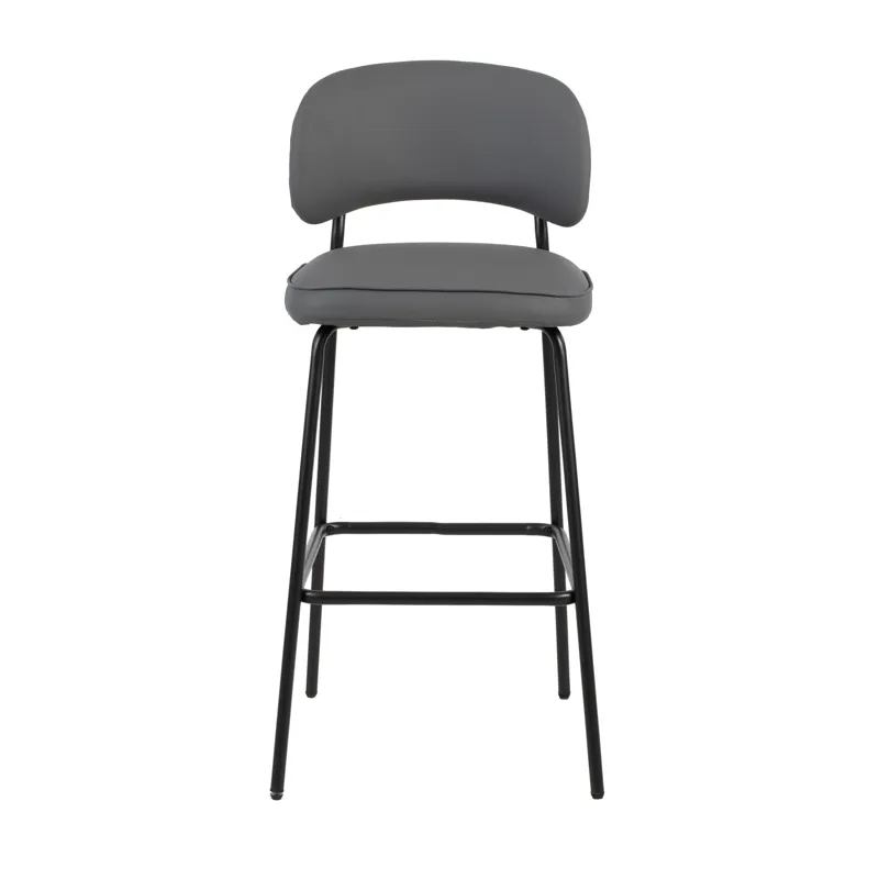 Blythe Gray Vegan Leather Bar Chair(2 Per Carton)