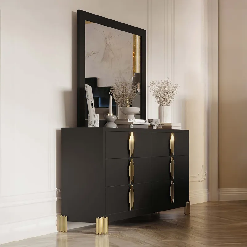 Empire Mirror Black
