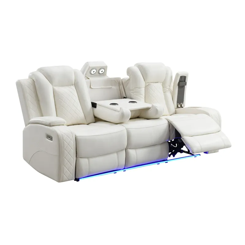 Orion II Sofa W Power Footrest & Headrest-White