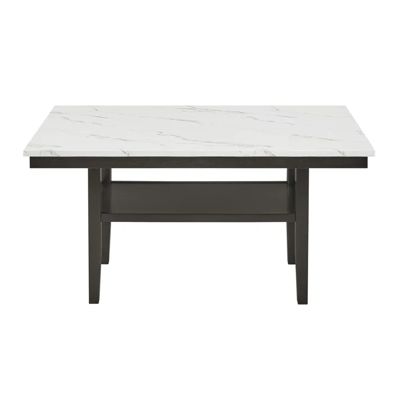 Carissa 60" Rectangle Dining Table W/Storage Shelf