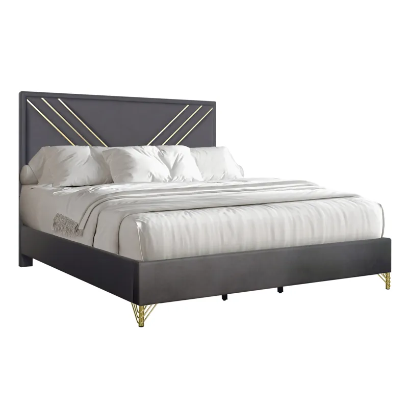 Symmetry Panel Side Rails-Charcoal - Queen/King