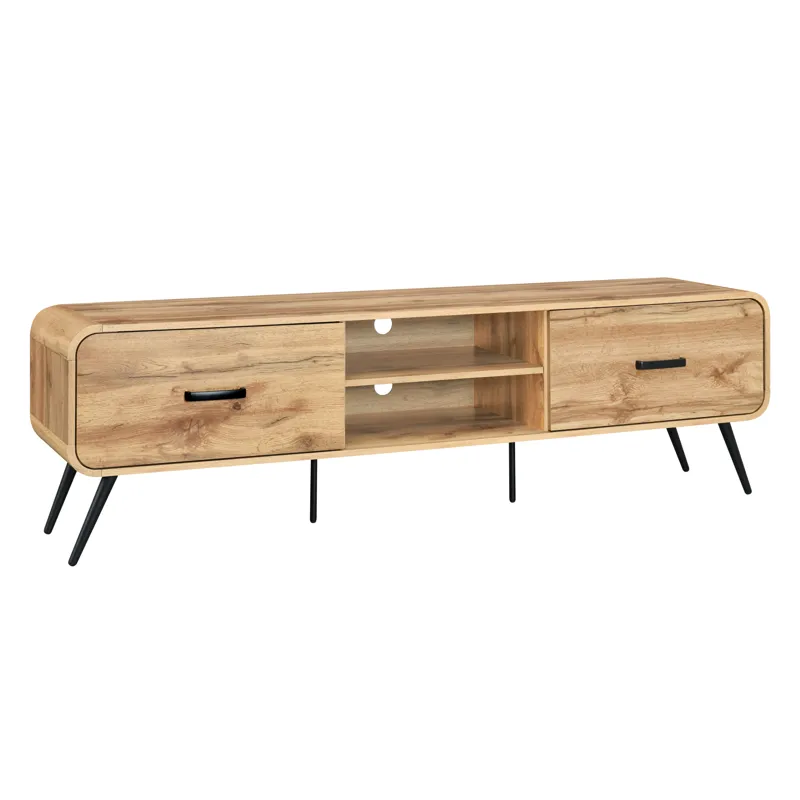 Rowan 71" Low Profile TV Console-Natural