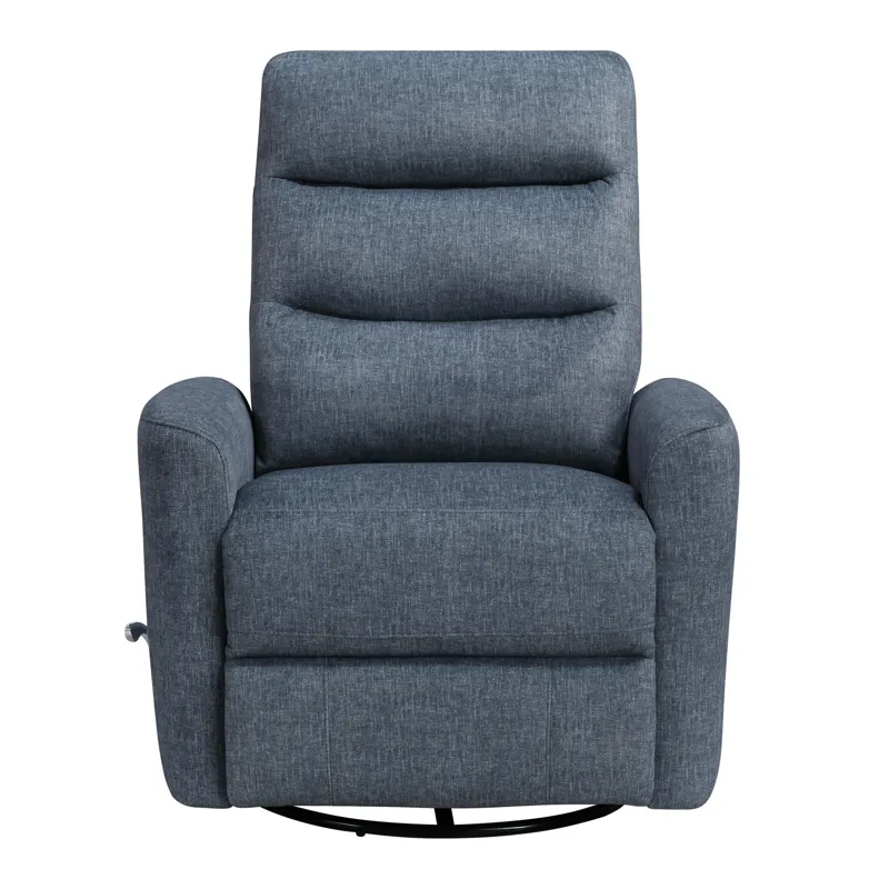 Takami Swivel Recliner-Blue Poly