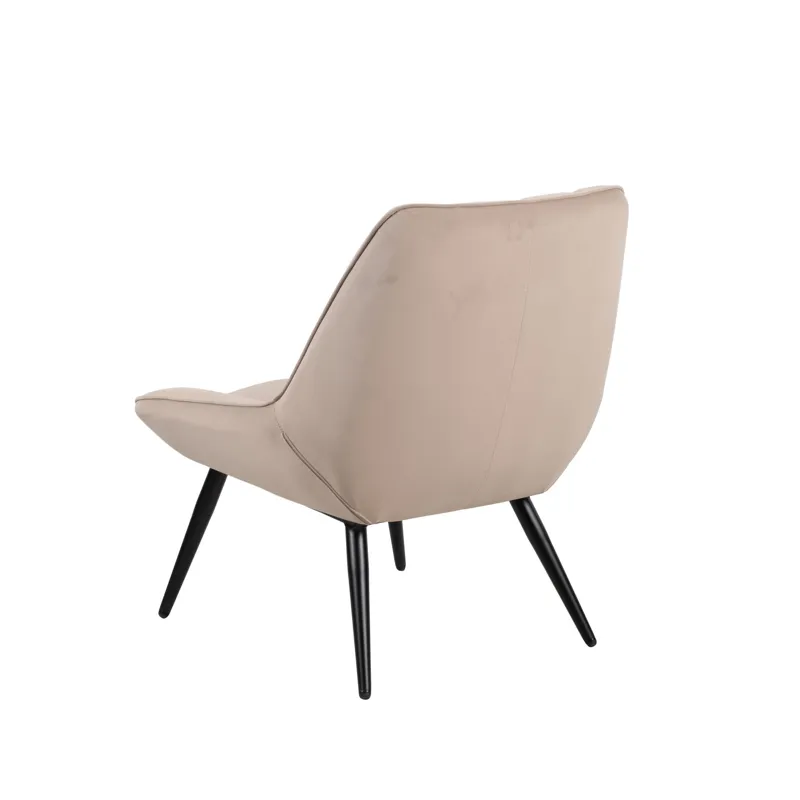 Astrid Taupe Velvet Accent Chair