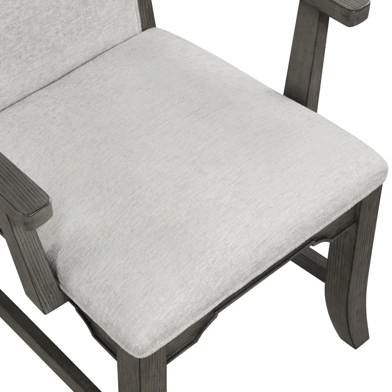 Lisbon Dining Arm Chair(2 Per Carton-Gray