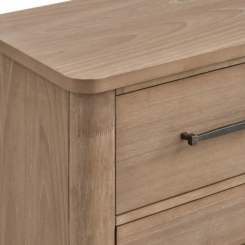 Anika 2 Drawer Nightstand-Natural