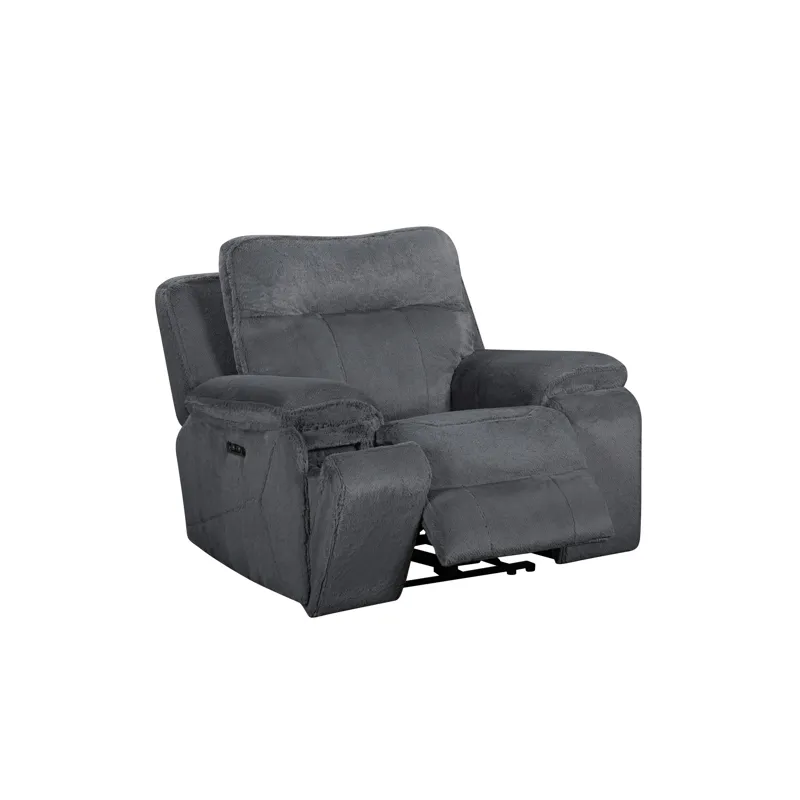 Teddy Recliner W/Power Headrest & Footrest-Gray