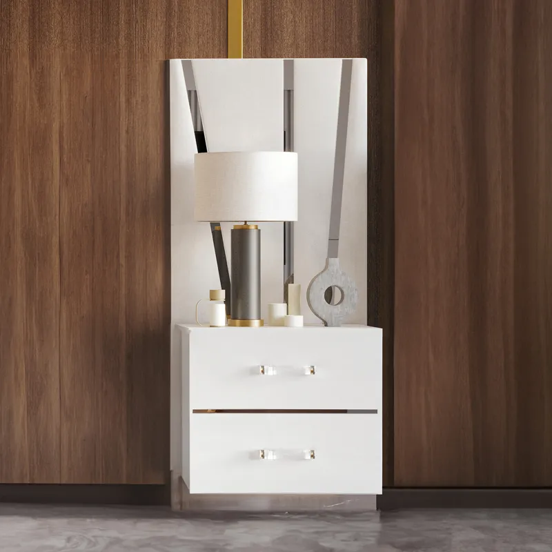 Europa Nightstand Panels, Set Of 2 White