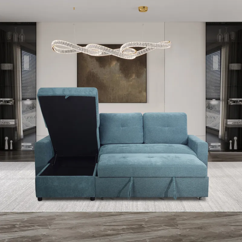 Greer Loveseat W Pop-Up Sleeper-Green