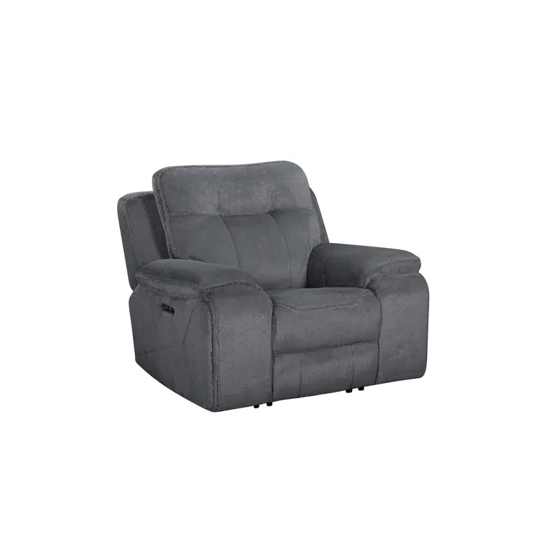 Teddy Recliner W/Power Headrest & Footrest-Gray