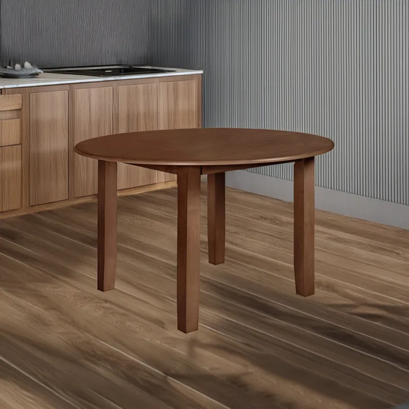 Pascal 47" Round Dining Table-Walnut