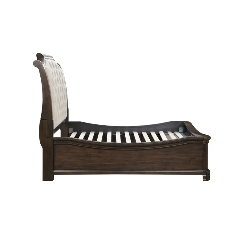 Lyndhurst Storage Footboard & Slats Walnut - Queen