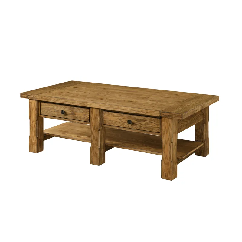 Duncan 2 Drawer Coffee Table-Walnut