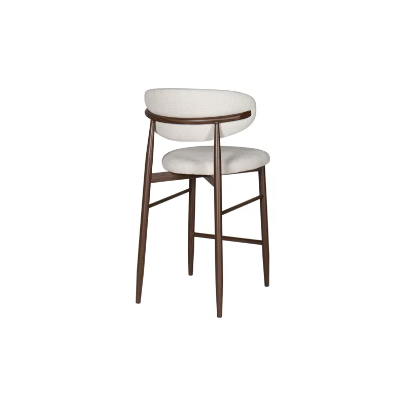 Royce Counter Chair W/Walnut Metal Frame-Beige(2 Per Carton)