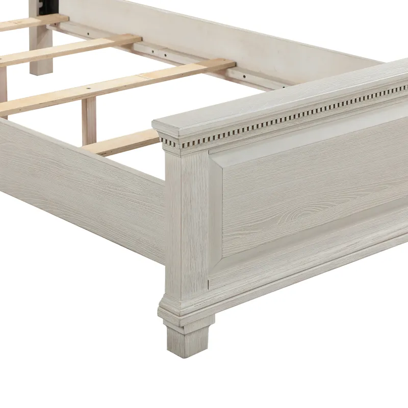 Silver Sands3/3 Panel Footboard & Slats-Gray - Twin