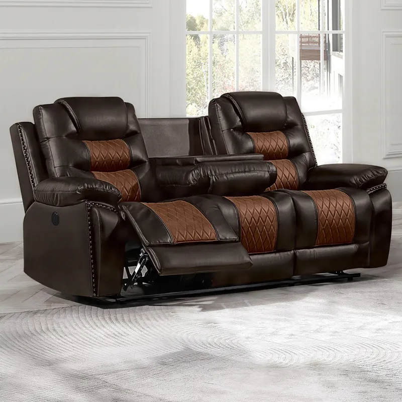 Nikko Sofa W/Power Footrest-Brown