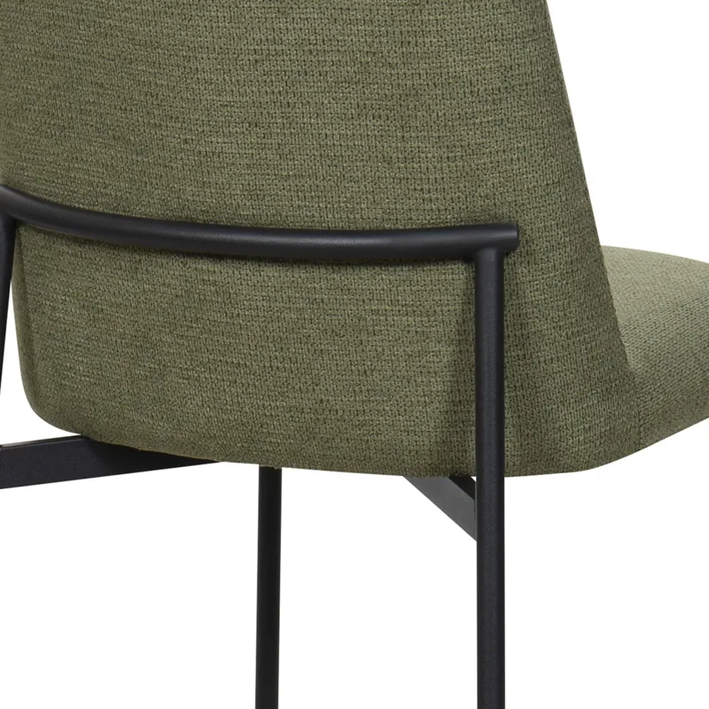 Erik Bar Chair W Black Metal Frame Green(2 Per Carton)