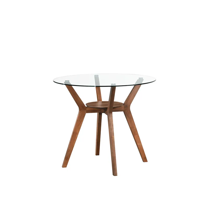 Oscar Counter Table Base For Glass Top Ctr Table-Walnut