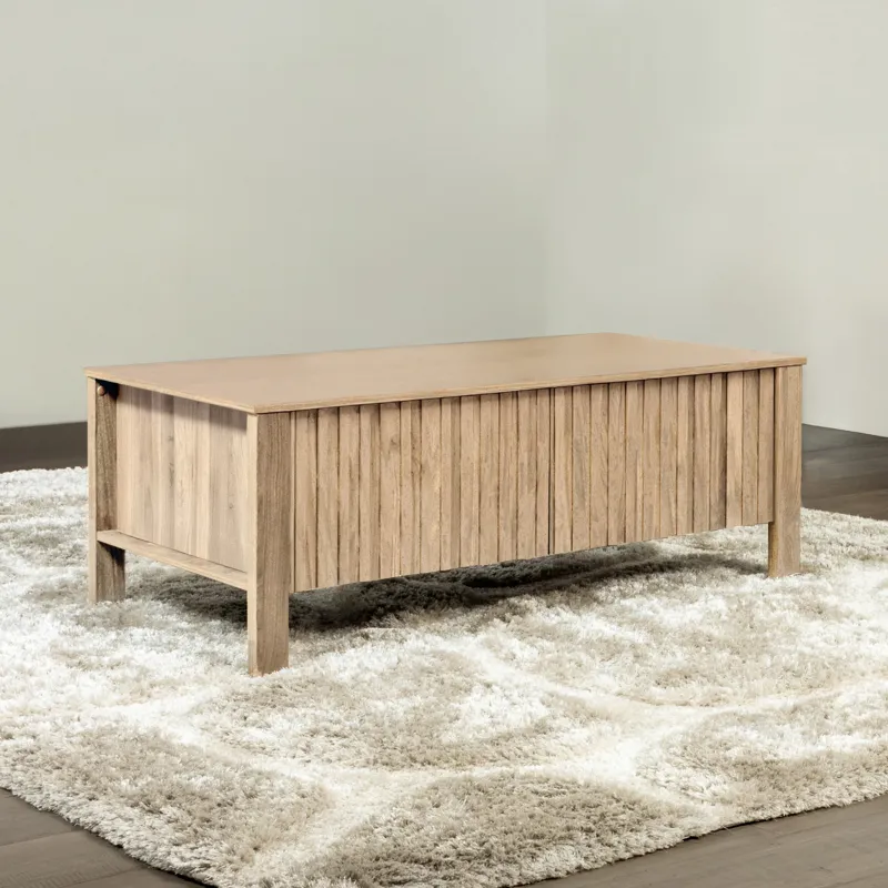 Thayer 47" Two Drawer Coffee Table-Natural