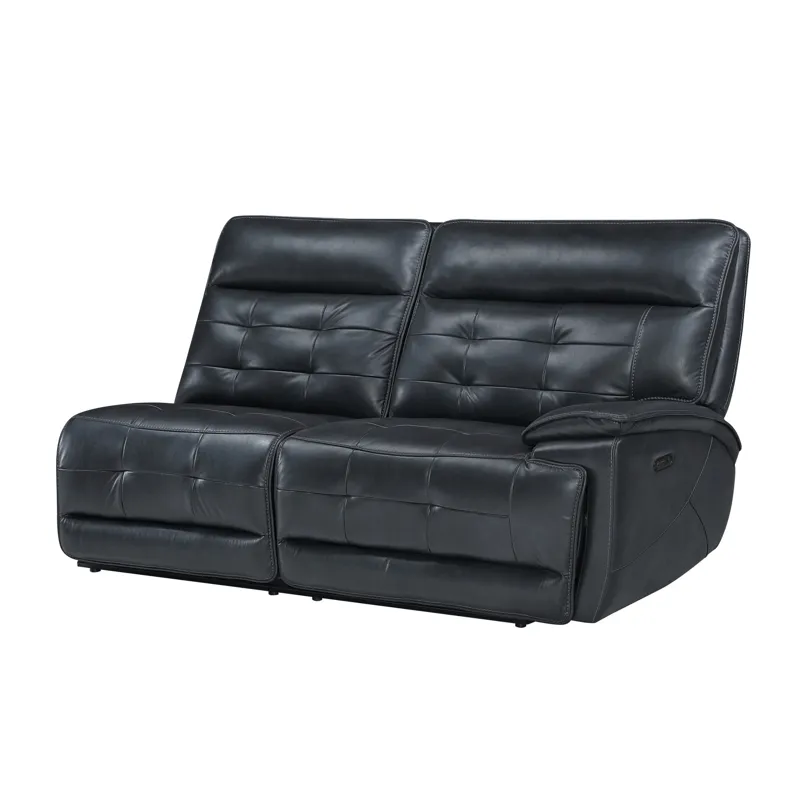 Warner RAF Loveseat W/1 Power Footrest And Headrest-Black